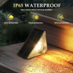 Solpex 8er Set Solar-Treppenleuchten IP65 – LED Aussenbeleuchtung für Treppen & Terrasse – Bild 3