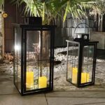 Mojawo 2er XXL Gartenlaterne Set Windlicht – Elegante Metalllaterne H58/45cm – Bild 6