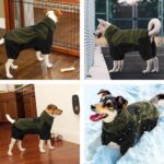 PUMYPOREITY Wintermantel Hund M – Warmer Schneeanzug mit Bauchschutz & abnehmbarem Schal – Bild 6