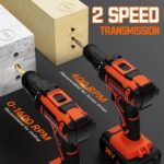 FAHEFANA 20V Akkuschrauber Set mit 2x2.0Ah Akkus – 42Nm Bohrschrauber für DIY & Reparatur – Bild 6