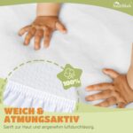 NatureMark Kinder Spannbettlaken 70x140 cm – 100% Baumwoll-Jersey 2er Set – Bild 5