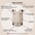 Hoppediz Primeo Babytrage ab Geburt – Ergonomische Vollschnallentrage aus Bio-Baumwolle – Bild 8