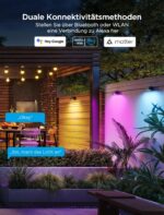 Govee RGBWIC Wandleuchte Aussen 6er-Set – Smarte Gartenbeleuchtung mit Musiksync für Alexa & Matter – Bild 6