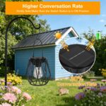 Dehobo 2er Set Solarleuchten Hängend & Stehend – IP65 Metall Laternen Warmweiss für Garten – Bild 5