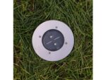 Ranex 4er SET Solar LED Bodeneinbaustrahler rund – Edelstahl IP67 für Garten & Einfahrt – Bild 4