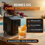Sommertal EM12S Eiswürfelmaschine – 12 kg/24h Ice Maker mit Selbstreinigung – Bild 8