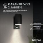 Ledvion Wandlampe IP54 35W mit Sensor – Dimmbar für Aussenbereich & Fassade – Bild 5