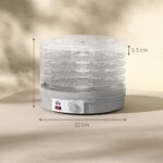 HOMCOM Dörrautomat 245 W mit 5 Tabletts – Temperaturregler 35-70°C für Obst, Gemüse & Fleisch – Bild 3