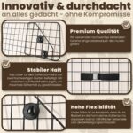 Fellgefährten Hundegitter Auto Kofferraum – Universelles Trenngitter mit flexibler Höhen- & Breiteneinstellung – Bild 3