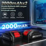 FAHEFANA Akkuschrauber 20V mit 2x 4Ah Akku – 42 NM Bohrmaschine für DIY & Handwerk – Bild 2