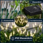 DooYard Solar Glühwürmchen Gartenleuchten 2er Set – Acryl-Außendeko mit flexiblem Stängel – Bild 6