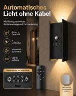 ACMHNC 2er Set Akku Wandleuchte mit Bewegungsmelder & Fernbedienung – 18h Laufzeit, kabellos – Bild 3