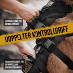 OneTigris T-Bone Hundegeschirr M – Taktisches Brustgeschirr mit 2 Griffen für Hunde – Bild 6