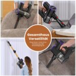 Zynet S9 Akkustaubsauger Kabellos 45kPa – Beutellos mit flexiblem Gelenk & HEPA-Filter – Bild 8