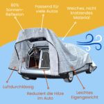 Petgold UV-Schattennetz Auto 3x4 m – Aluminium-Hitzeschutzplane mit Ösen für Hunde & Camping – Bild 4