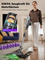 Proscenic P16 Akku Staubsauger Kabellos 550W 50000Pa – 65 Min Laufzeit mit GreenEye – Bild 2