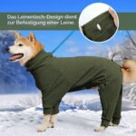 Dotoner Fleece Hundepullover mit Beinen – Wärmender Wintermantel für kleine bis grosse Hunde – Bild 5