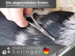 Fellschere 10,5 cm mit Mikroverzahnung – Profi-Hundeschere aus Solingen Made in Germany – Bild 5