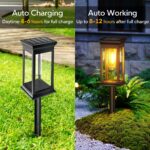 Chedin Solarleuchten 6er Set – Wasserdichte LED Gartenleuchten mit Warmweiß für Balkon & Garten – Bild 3