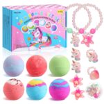 MeCids Bio Badebomben 6er-Set mit Schmuck – Sprudelndes Badevergnügen für Kinder