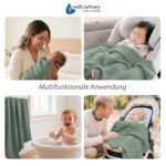 Medi Partners Musselindecke 100x150 cm – Atmungsaktive Babydecke aus Bio-Baumwolle – Bild 5