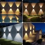 Giliwosy Solar Wandleuchte 4er Set – Up & Down Licht mit 3 Farbtemperaturen, IP65 – Bild 7
