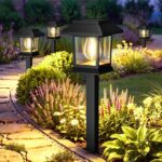 nipify Solar-Gartenleuchten 6er Set, 3000K Warmweiss – IP65 Wegeleuchten für Garten & Terrasse
