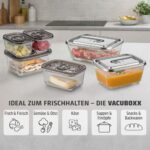 Caso VacuBoxx Eco L – 1500 ml Vakuum-Frischebehälter mit Glasgefäss für längere Haltbarkeit – Bild 5