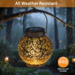Goffii Solarleuchte 2er Set – Orientalische LED Gartenlaterne IP65 für Balkon & Terrasse – Bild 3