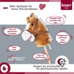 Knorrtoys Steckenpferd Blacky 95 cm – Hochwertiges Spielpferd mit Holzrädern für Kinder – Bild 3