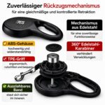 CORTES PETS Rollleine 8M für Hunde bis 50 kg – Ausziehbar mit Kotbeutelhalter & Soft-Grip – Bild 8