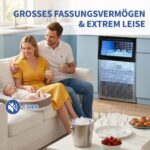LEADZM Gewerbliche Eismaschine 72kg/24h – Professionelle Eiswürfelbereitung für Restaurants – Bild 3