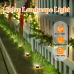 Probuk Solar-Gartenleuchte 10er Set mit 10 LEDs – IP65 wasserdicht für Aussen – Bild 3
