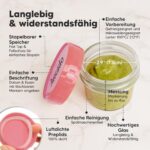 KeaBabies 12er-Pack Babybrei Glasbehaelter 120ml – Leckfrei & Mikrowellengeeignet – Bild 7