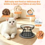 2er Set Erhöhte Katzennäpfe Keramik mit Metallständer – Ergonomische Fütterung für gesunde Verdauung – Bild 5
