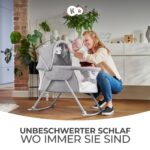 Kinderkraft Lovi 3-in-1 Kinderreisebett – Wiege & Schaukelbett für Neugeborene – Bild 4
