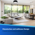 REV Deckenleuchte 30cm mit Baumwoll-Stoffschirm – Modernes Design für Schlafzimmer & Wohnzimmer – Bild 8