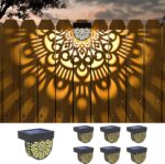 Lifeel Solarleuchten 6er Set – Dekorative LED Gartenlampen mit Mandala-Muster für aussen