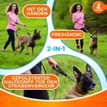 SparklyPets Joggingleine M/L – 2-in-1 Freihändige Leine mit Bungee für grosse Hunde – Bild 5