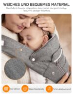 besrey Babytrage mit Hüftsitz für 4–36 Monate – Ergonomische Trage mit Lendenstütze & Sabberlatz – Bild 6