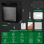 Kwasyo Dörrautomat 12 Etagen Edelstahl – Profi-Dörrgerät mit 900W & 24h Timer – Bild 2