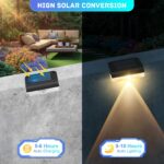 Solar Wandleuchte Aussen 6er Set – IP65 wasserdicht für Treppen, Zaun & Terrasse – Bild 3