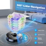 Tikom L8000 Pro Saugroboter mit Wischfunktion – 6000Pa LiDAR Navigation für Tierhaare – Bild 3