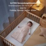 Momcozy Baby Schlafsack 1,5 TOG Bambus – Hüftfreundlich mit Zwei-Wege-Reissverschluss – Bild 8