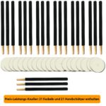Avantina Wachs-Fackeln 21er Set mit Handschutz – 80 Min Brenndauer für Nachtwanderungen – Bild 3