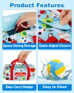 Vanmor Sensory Sports Balls – 6er Sensorik-Set mit Reisetasche für Babys ab 3 Monaten – Bild 2