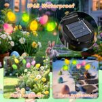 Ninonly Solar Oster Deko Eier – 2er Set mit 6 LED & 2 Modi für Garten & Balkon – Bild 6