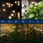 DooYard Solar Glühwürmchen Gartenleuchten 4er-Set – Schwingende Außendeko mit Warmweisslicht – Bild 6