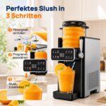 SiroSage Slush Maschine 1,2 L mit Kompressorkühlung – 6 Modi für Slushies, Cocktails & Milchshakes – Bild 3