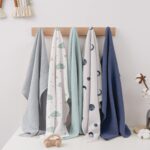 Susurration Musselin Spucktücher 5er-Pack 60x60cm – 100% Baumwolle für Neugeborene – Bild 6